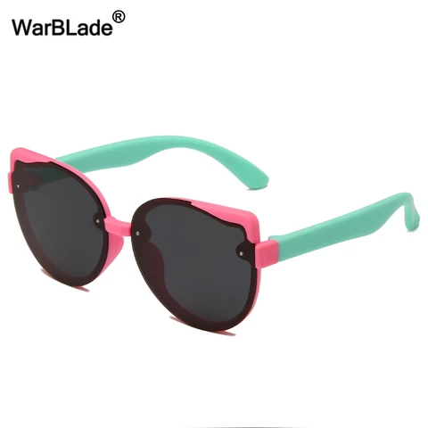 Солнцезащитные очки WarBlade TR90 детские поляризационные, модные гибкие солнечные очки в стиле ретро, UV400, силиконовые, для мальчиков и девочек