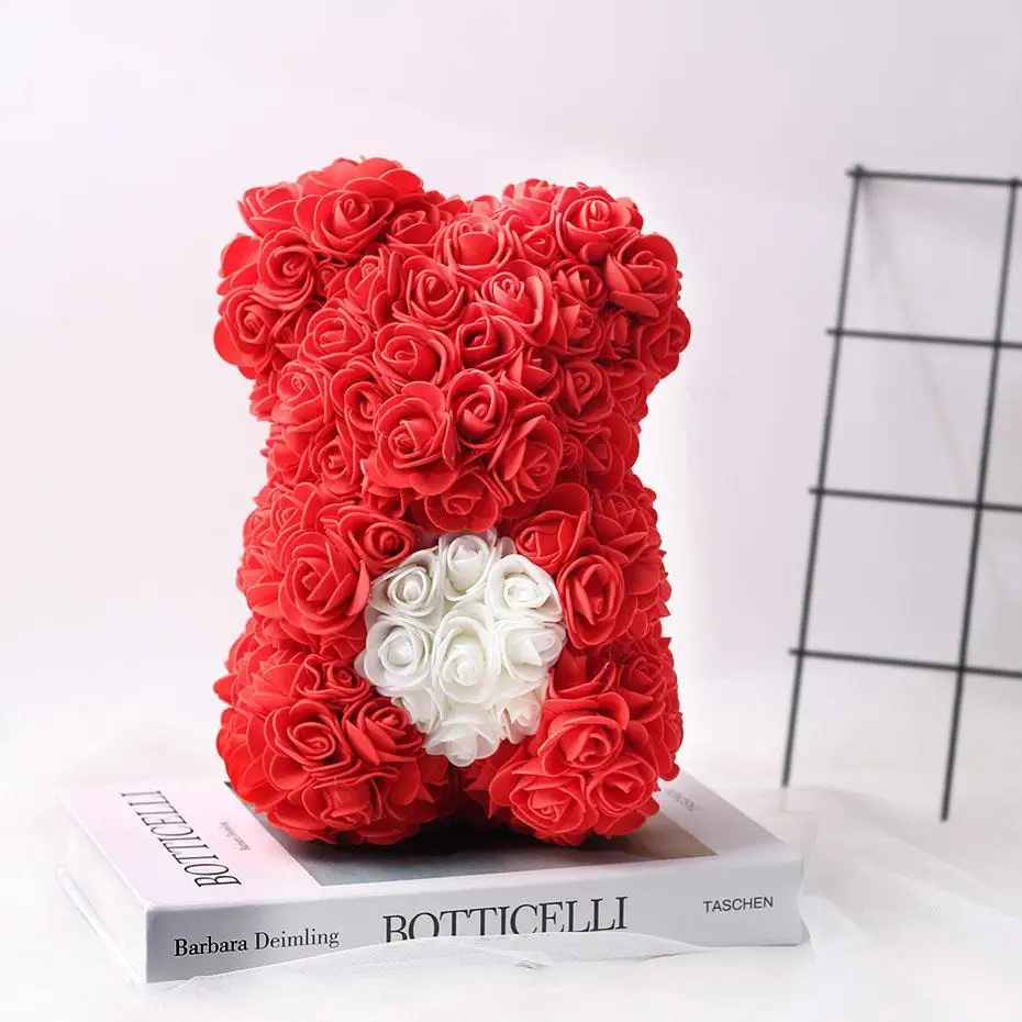 Прямая поставка Роскошный розовый медведь сердце мишка тедди розовые