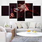 Модульный большой музыкальный постер Lil Peep, HD печать, картины знаменитостей, певиц, холст, настенное искусство для украшения дома, картины, 5 шт.
