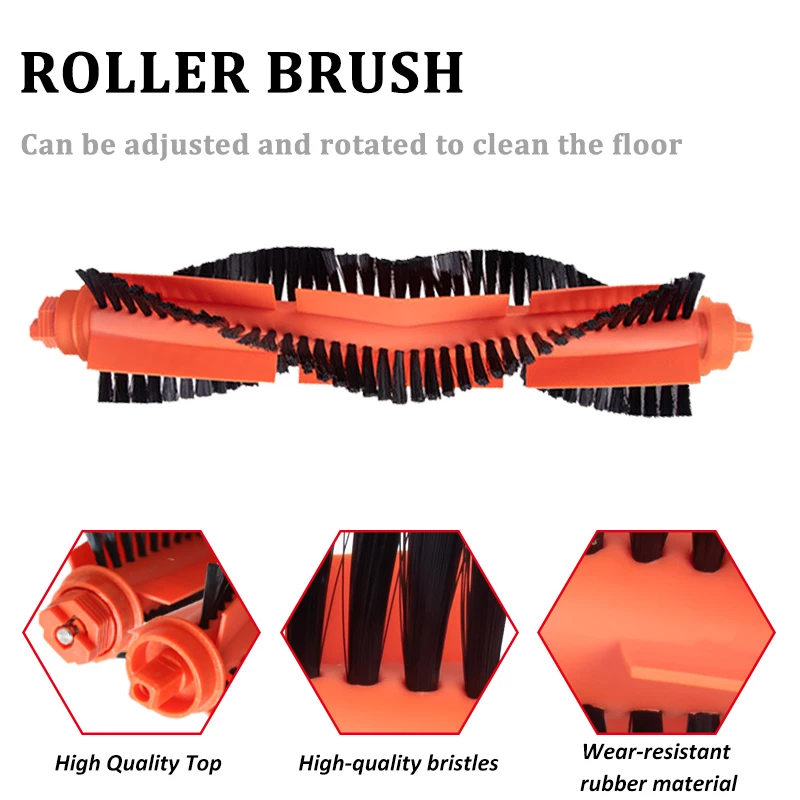 Фильтр НЕРА роликовая щетка боковая Швабра тряпка для Xiaomi Mijia Mop P STYJ02YM Conga 3490 Viomi V2