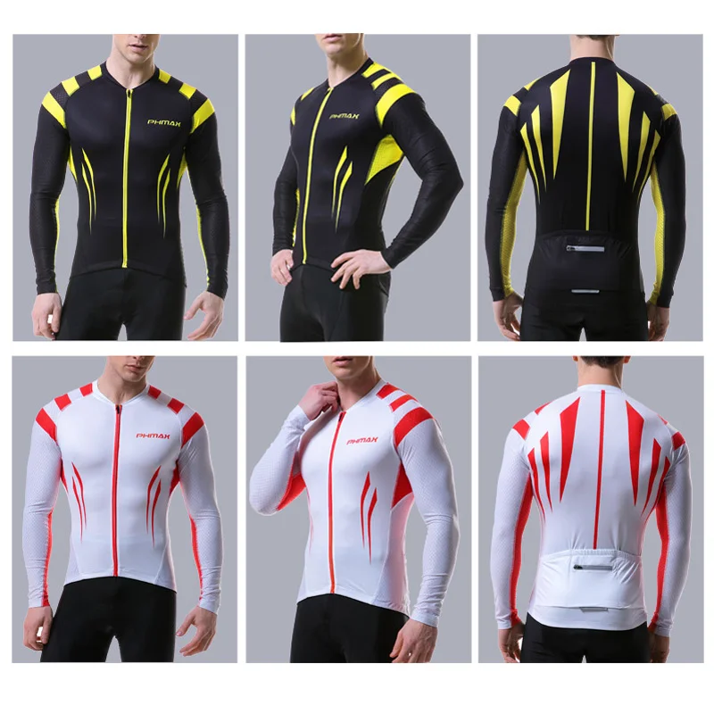 Трикотажные изделия PHMAX с длинным рукавом для езды на велосипеде|Майки