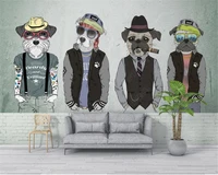 customized wallpaper childrens room background cartoons dog animal photo wallpaper wall stickers wallpaper for walls 3 d