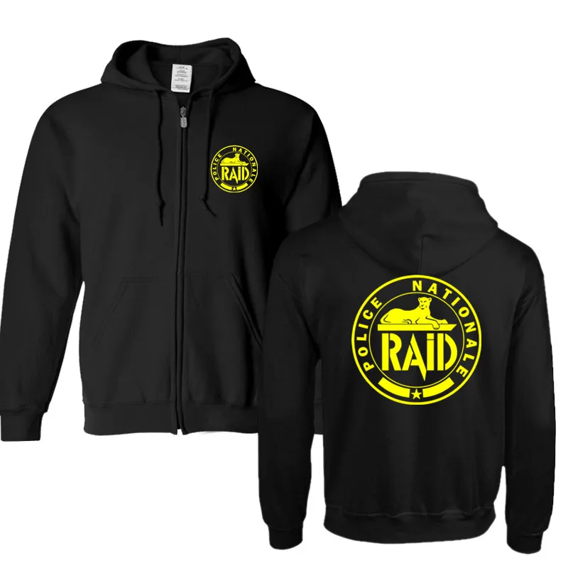 2019 Высококачественная зимняя мужская Черная Толстовка французских войск группы