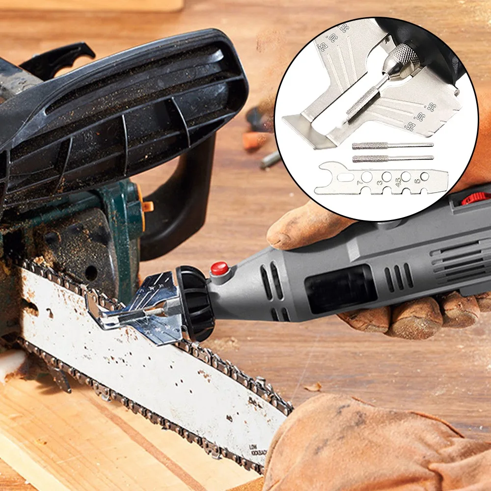 

Chainsaw Sharpening Kit Electric Grinder Sharpening Polishing Attachment Set Saw Chains Tool Drill Rotary Accessories Set Best