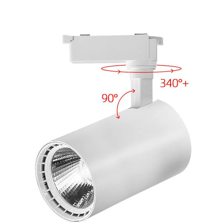 

Led COB 12W 20W 30W Led Track light aluminum Ceiling Rail Track lighting Spot Rail Spotlights Replace Halogen Lamps AC220V