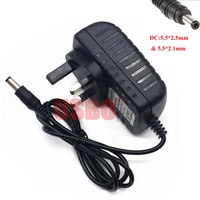 black universal 1a british power charger 100 240v uk ac to dc 5 52 5mm 5 52 1mm power adapter 3v5v6v7v9v12v optional