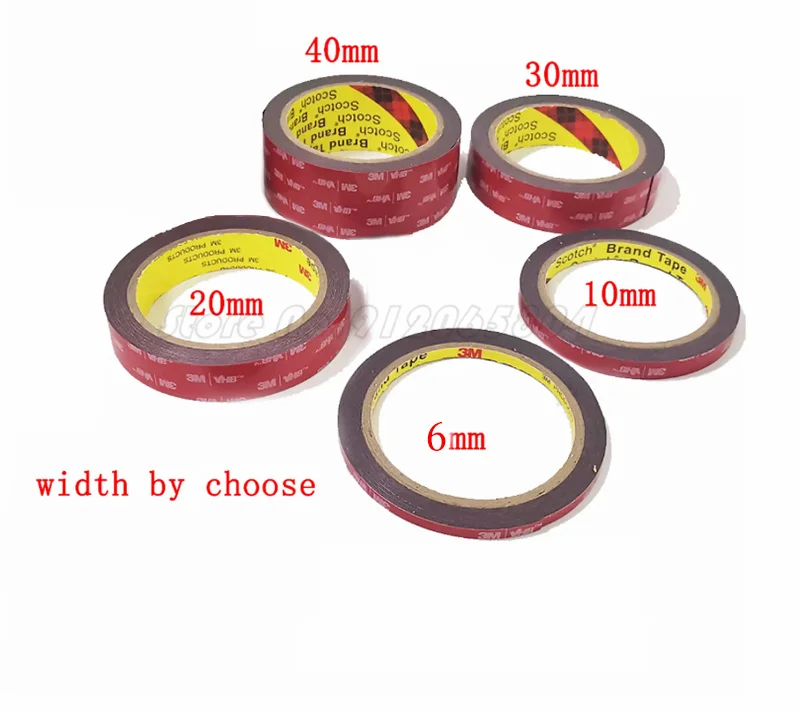 Яркая прозрачная двухсторонняя лента 3 м серый монтажный скотч из пены для