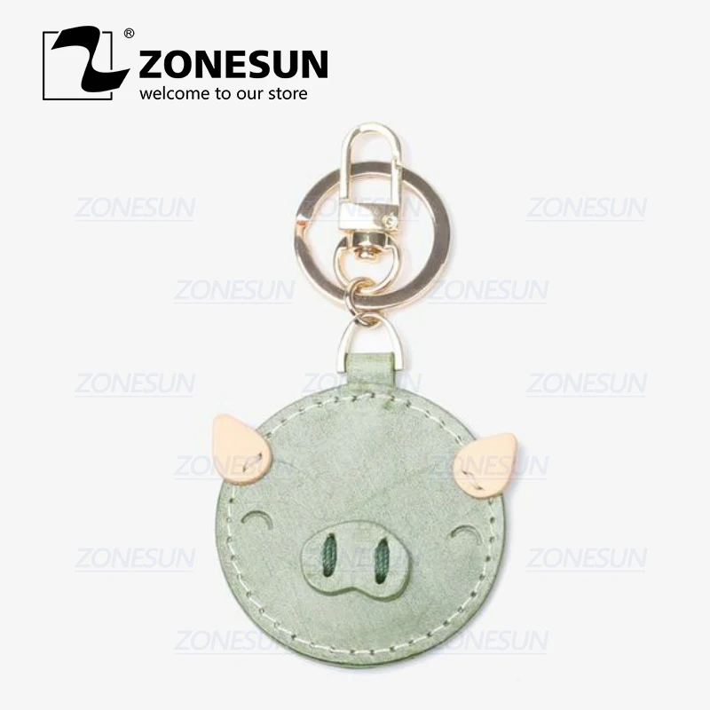 

ZONESUN Custom Pig Leather Key Chain Die Cuts For Handmade Key Ring DIY Hang Decoration Cutting Clicker Die Steel Rule Die