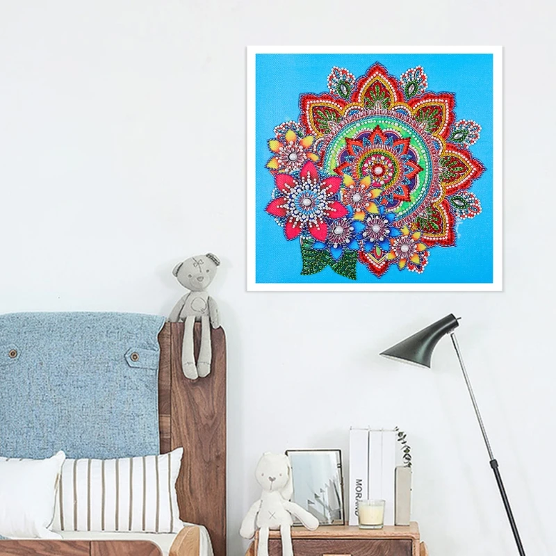 Мандала Цветок 5D Сделай Сам специальная алмазная живопись вышивка стразами