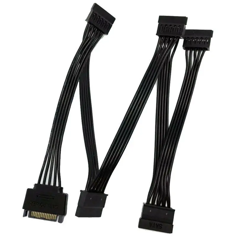 Сплиттер питания для жесткого диска 4 контакта IDE от 1 до 5 SATA 15 контактов кабель