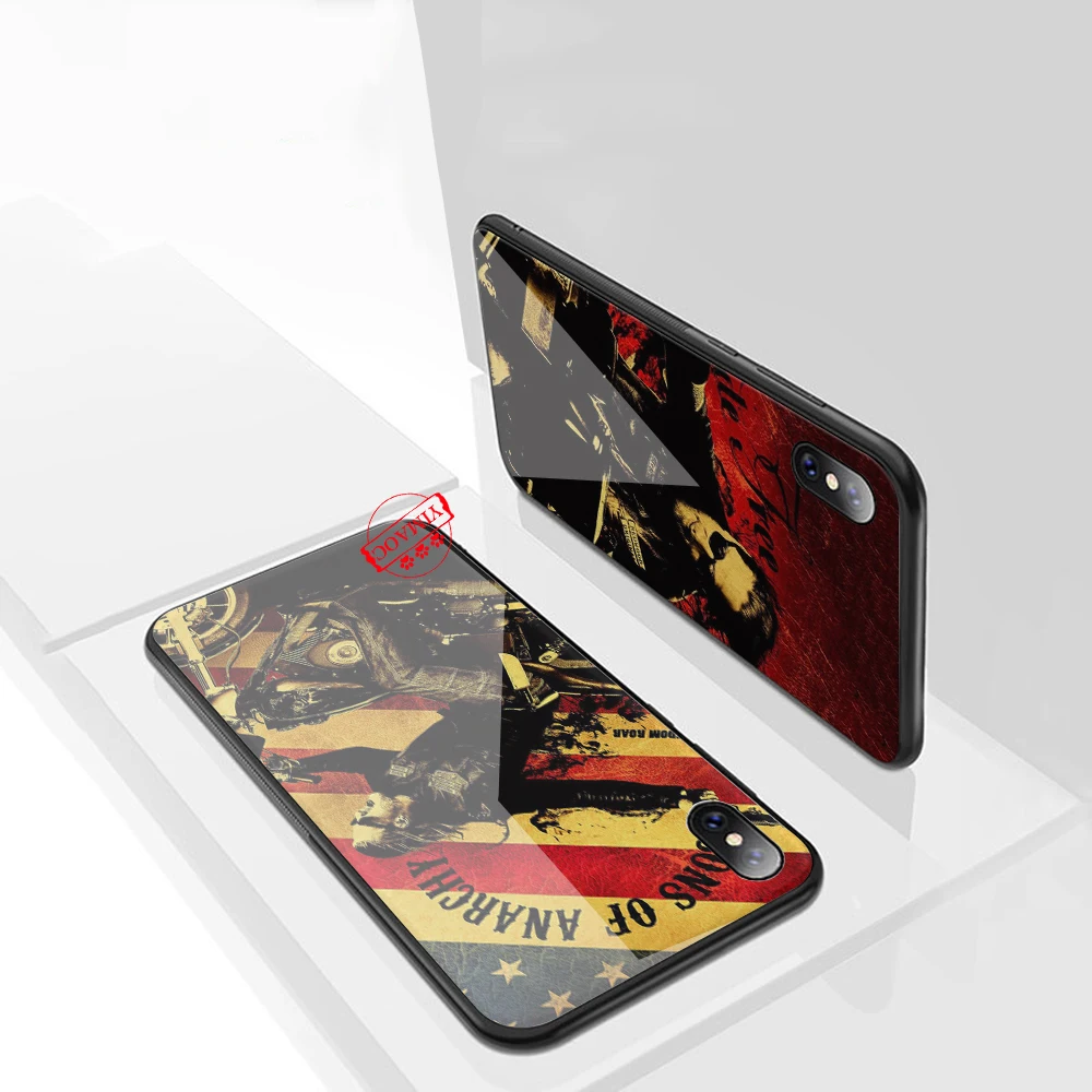 YIMAOC Американский ТВ сыновья анархической стекла чехол для телефона Apple iPhone 11 Pro XR X