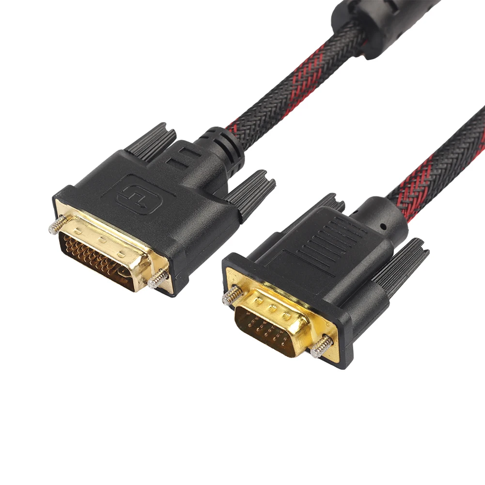 Кабель 1 4 м с разъемами DVI и VGA внешний кабель 24 + 5 разъемом для подключения