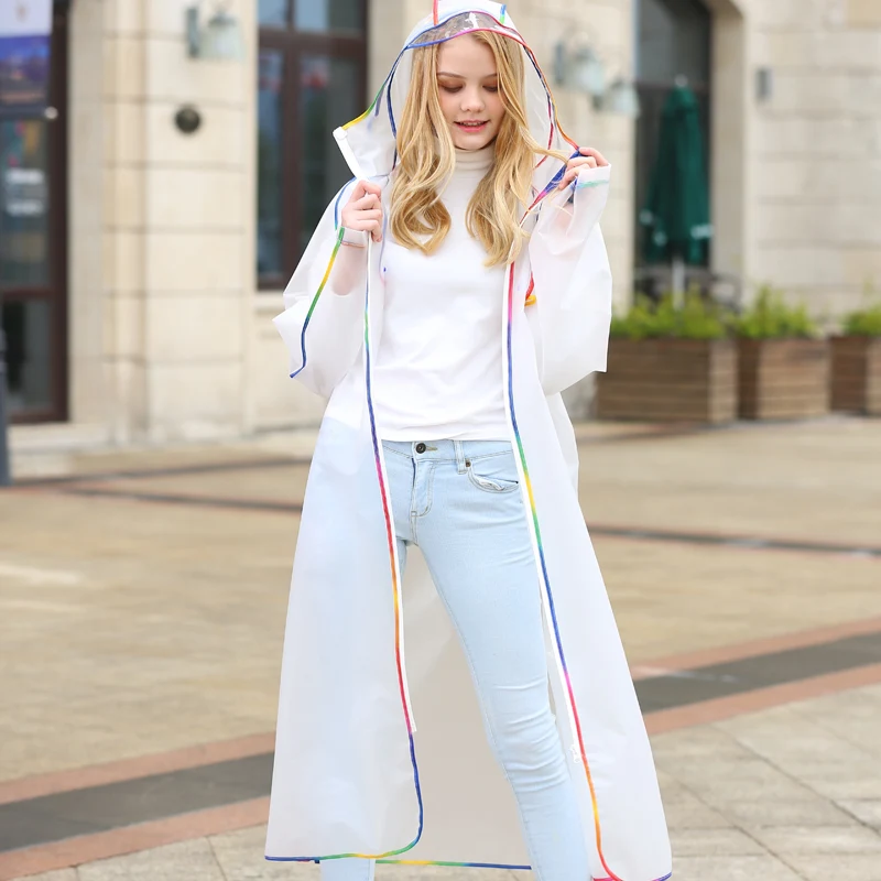 

Модный длинный полноразмерный дождевик для взрослых для мужчин и женщин, рюкзак, походный электрический велосипед, многофункциональный не...