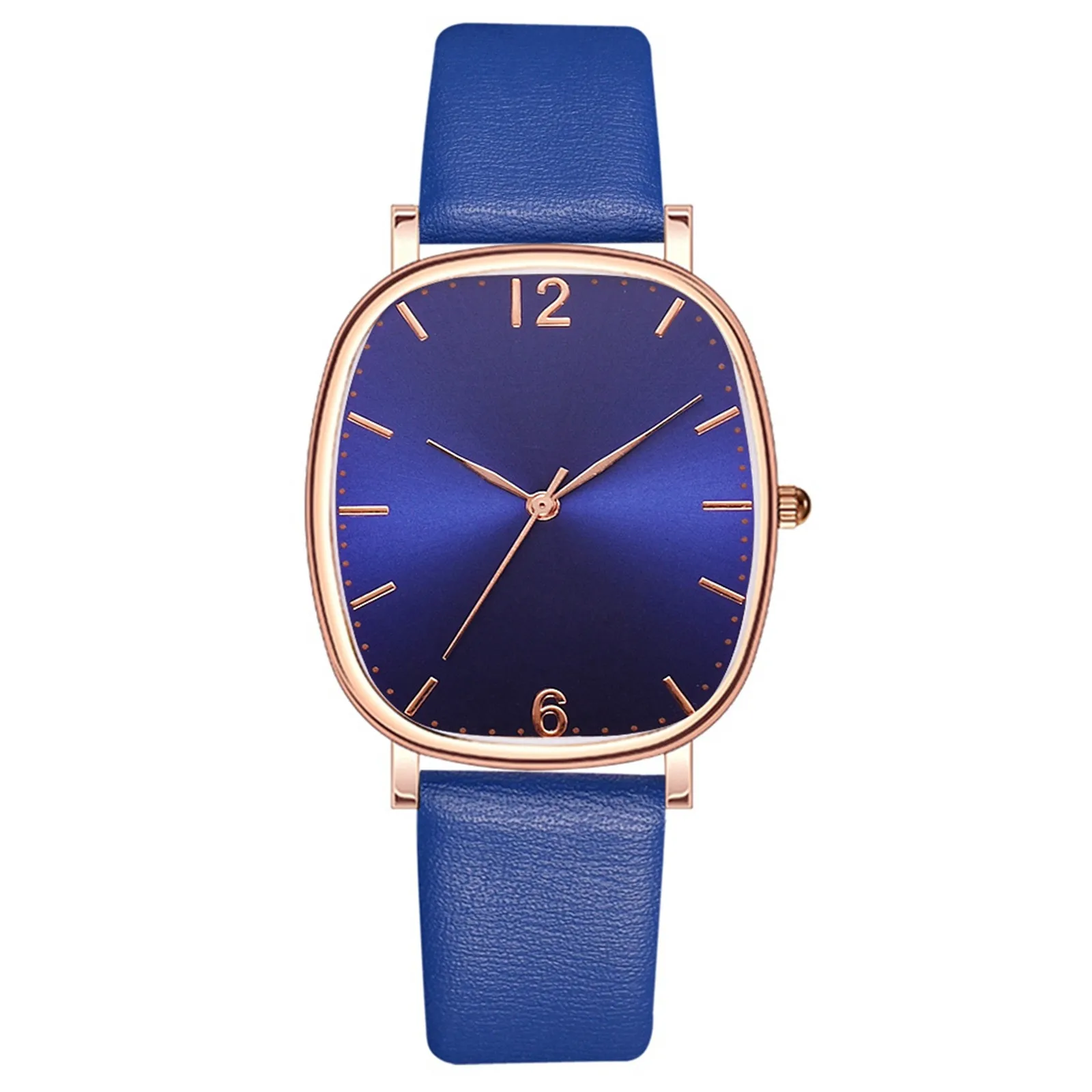 

Fashion Quartz Watches For Women Leather Strap Watches Square Solid Color montre femme relojes para mujer