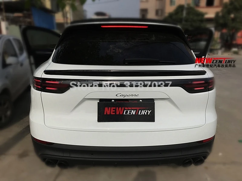 Задний спойлер из углеродного волокна для Porsche Cayenne 2018 -2020 | Автомобили и мотоциклы