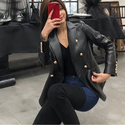 MESHARE New Fashion Genuine Sheep Leather Jacket G18