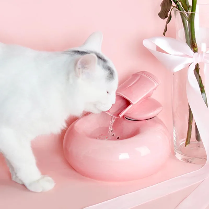 220 В домашний фонтан с автоматической петлей розовые керамические фонтаны для