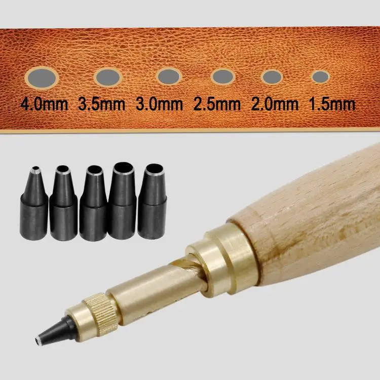 1 комплект кожа резьбовое отверстие пунша переплетные работы Набор инструментов