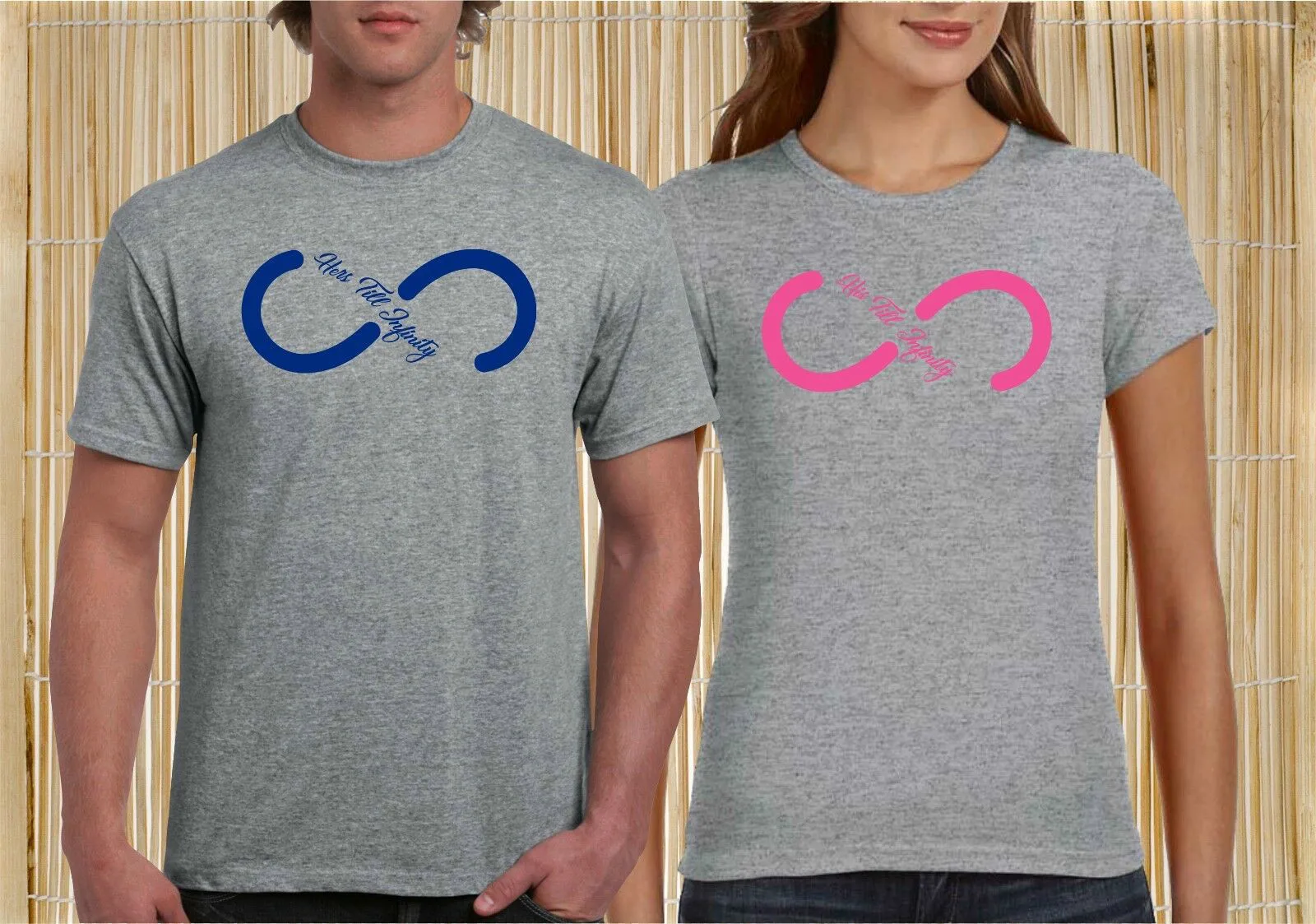 

Infinity Love Best Couple Matching T shirts Valentine Christmas Wedding Gift Tee