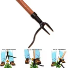 Съемник для садовых сорняков, вертикальная Лопата для вытаскивания корней и крючков, легко наносится, ручное устройство для вытаскивания травы