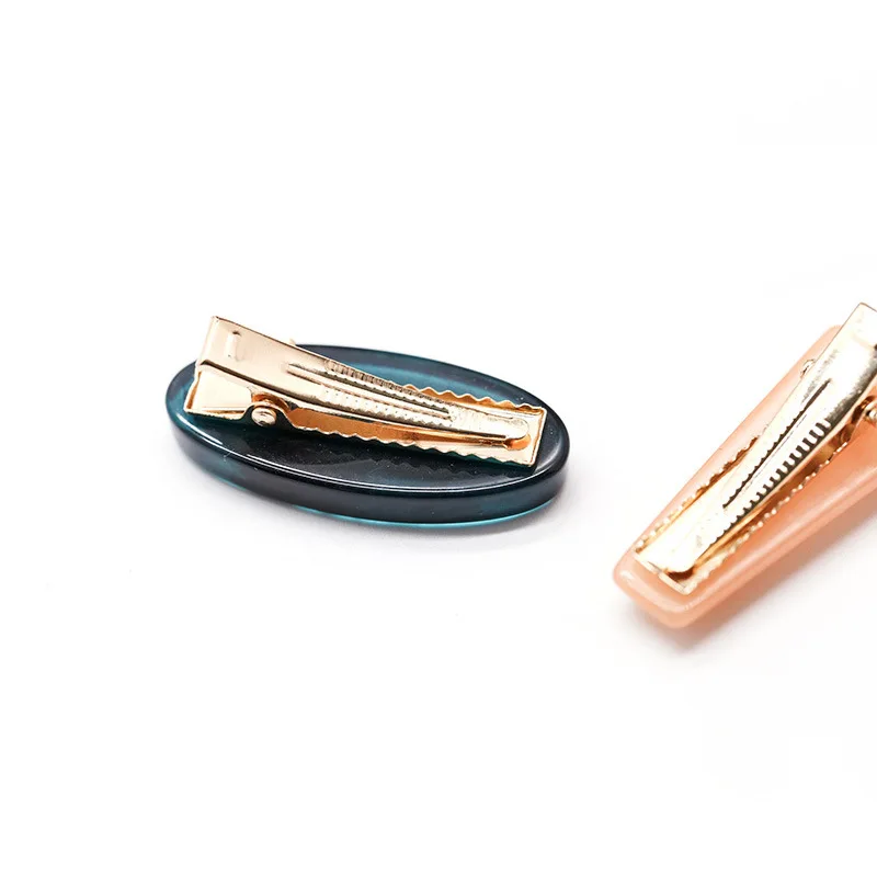 Заколки для волос из полимера с мраморным узором шпильки сплава аксессуары