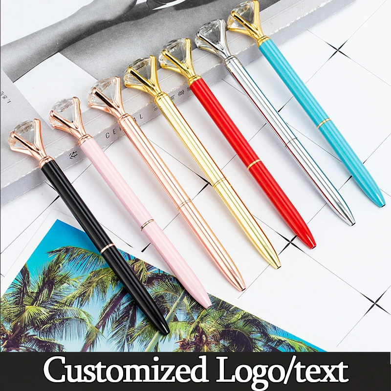 Большой Карат бриллиантовый кристалл драгоценный камень шариковая ручка