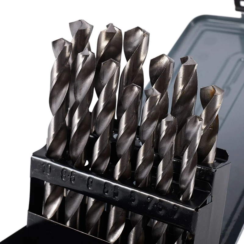 

25Pcs 1mm-13mm Hss High Speed Steel Drill Bits Set with 8Pcs HSS Taper Claw Type Wood Plug Cutter Drill Bits