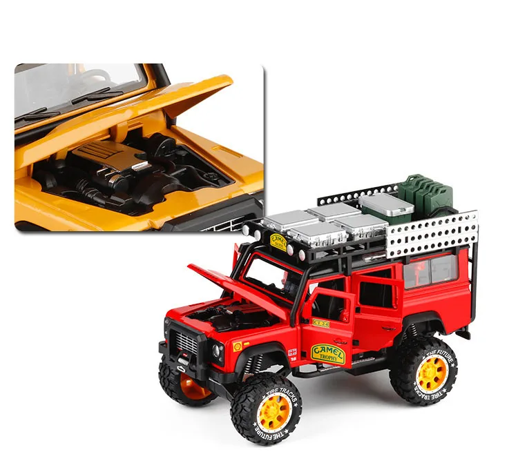 1/28 Diecasts игрушечный транспорт защитник Кубок с верблюдом модель автомобиля звуковой светильник автомобиль игрушки для детей подарок коллекция
