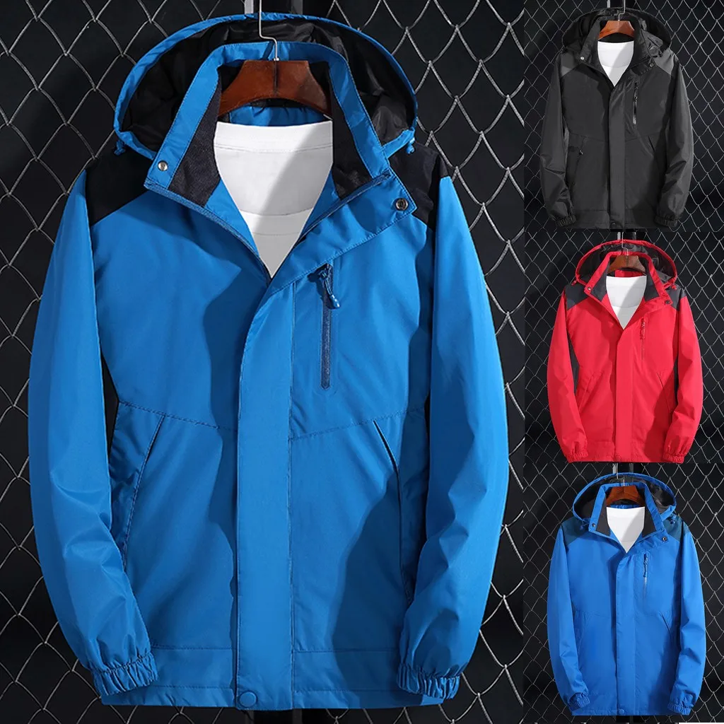 SAGACE Men's Outdoor Hiking Jacket Men autumn Sport Rain Coat Climbing Trekking Windbreaker Fishing Waterproof Jackets men A3099 | Спорт и