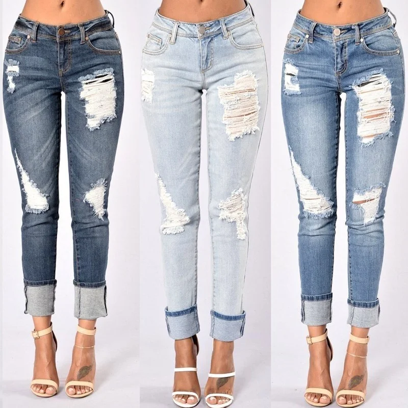 Женские винтажные джинсы MIND FEET повседневные длинные синие брюки карандаш разных