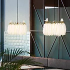 Скандинавский светодиодный хрустальный светильник в скандинавском стиле, винтажная декоративная лампа maison e27, подвесной светильник, люстра