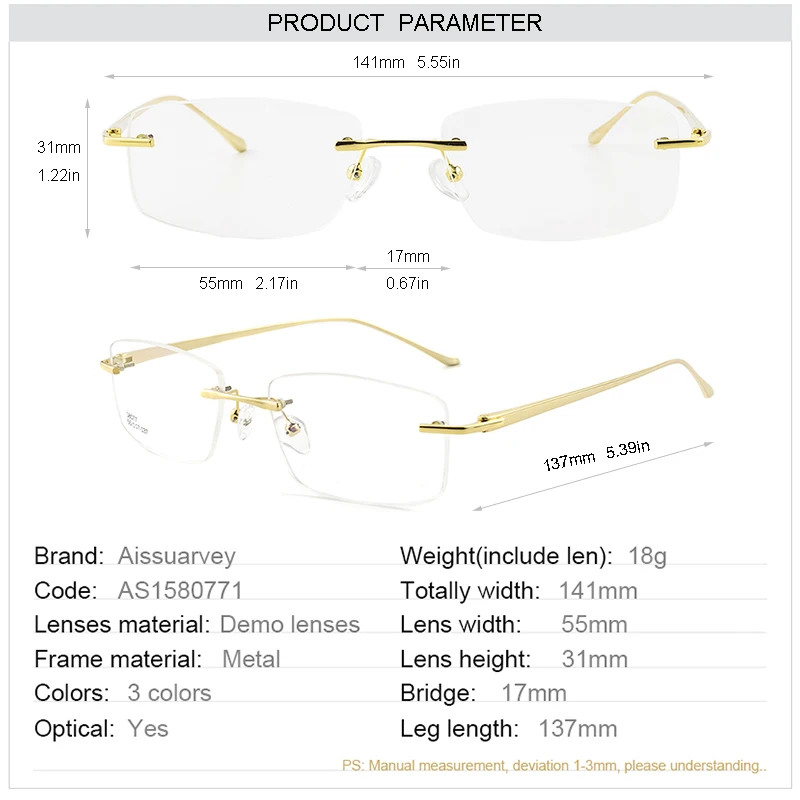 Металлическая оправа для очков очки без оправы светильник красивые по рецепту