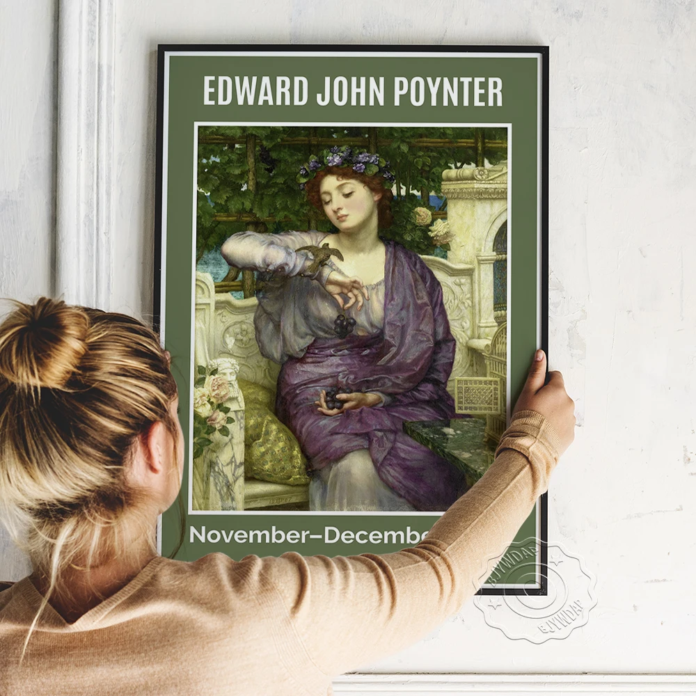 

Edward John Poynter Exhibition Museum Poster Wall Art Canvas Painting Vintage Prints Art Home Room Decor Gallery Wall Picture