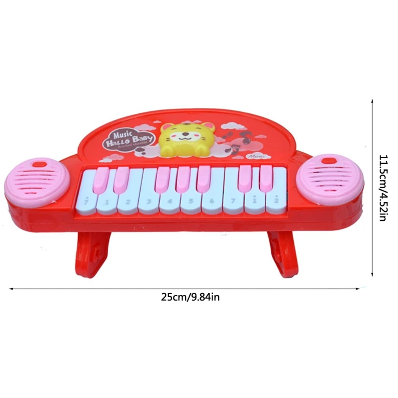 

2021 New 2021 New Light and Music Instrument Piano, Cartoon Animal 10 Keyboard Piano Toy for Baby Music Development