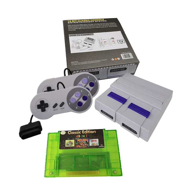 

16-битная развлекательная система, совместимая с Super Nintendo Games, поставляется с 65 или 68 в 1 super games