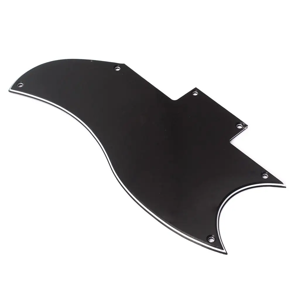pvc gitarre schlagbrett 5 schraube loch 193mm schwarz gitarre pick guard gitarre teile für sg elektrische gitarre musik instrument zubehör f