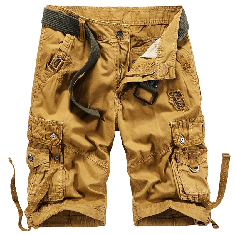 

Mens Military Cargo Shorts Patch Brand Army Camouflage Tactical Jogger Board Men Cotton Loose Work Shorts Plus SizeZA481