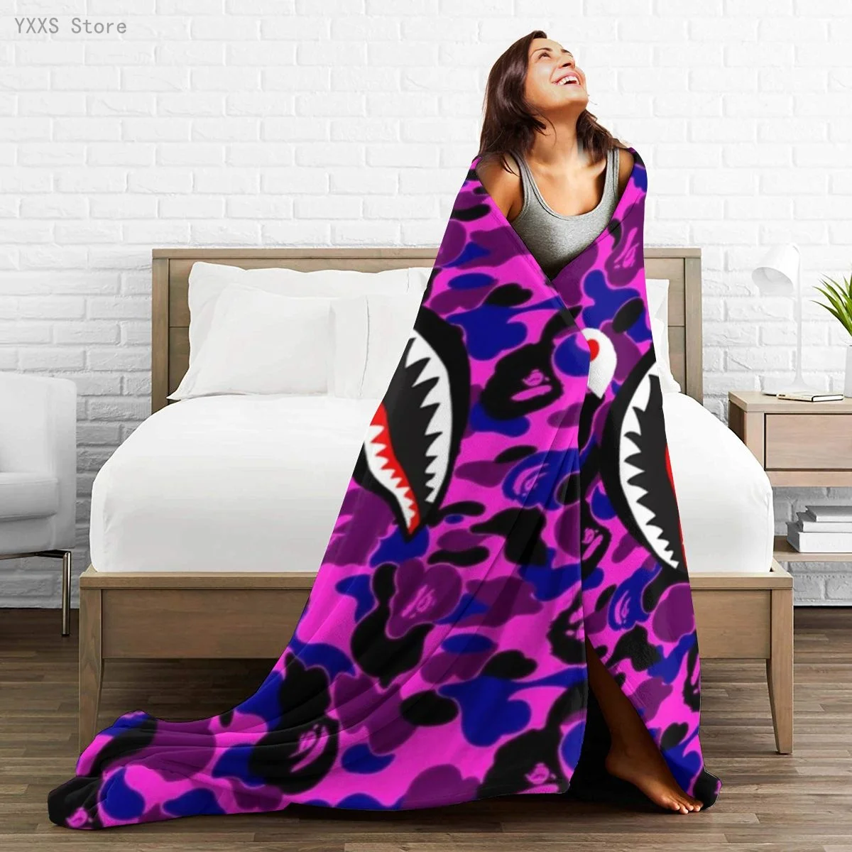 

Anime 3D printed Ultra-Soft Micro Fleece Blanket flannel throw Sherpa bedspread bedding sofa picnic fur soft blanket 300337334