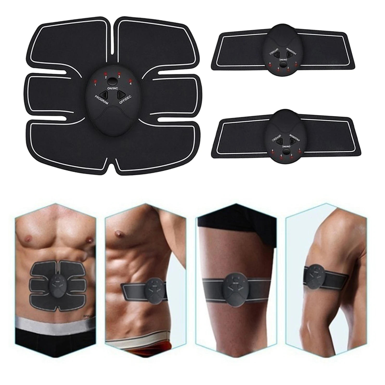 

Ab Stimulator Men Ems Muscle Trainer Arm Muscle Building Abs Stimulator / Home Gym,,Fitness Equipment