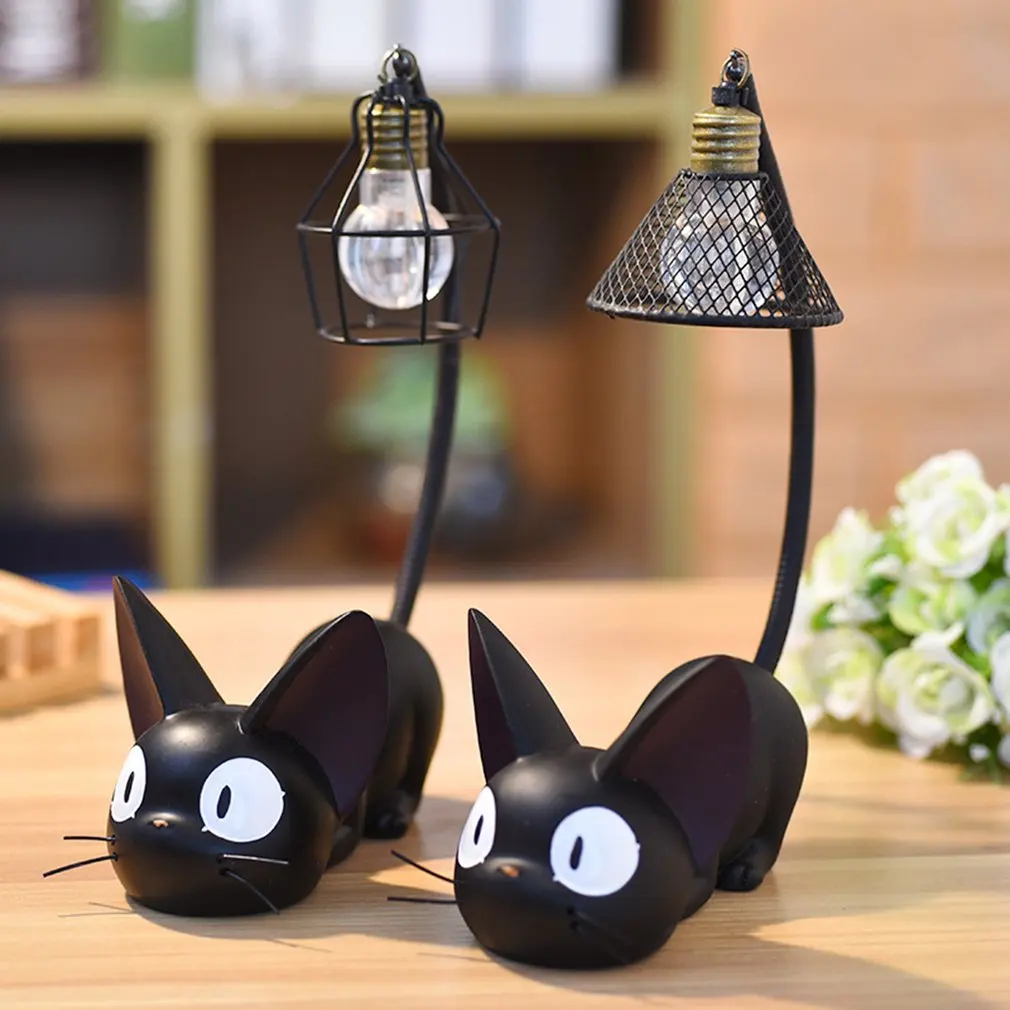 Ночной светильник Jiji Cat домашние украшения из смолы для дома и рабочего стола
