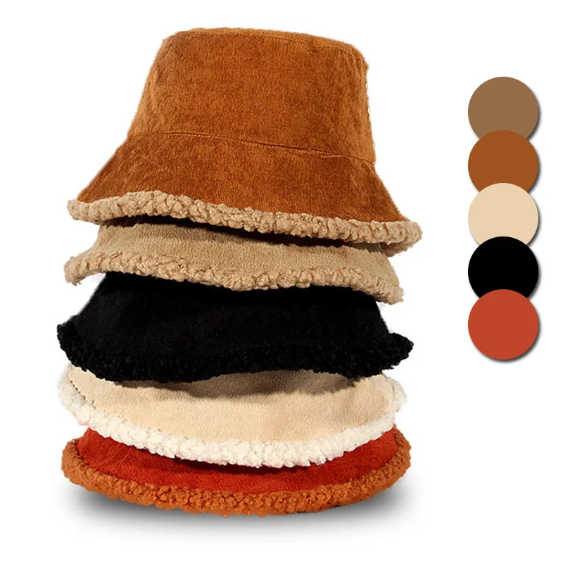 Новинка 2021 зимние вельветовые двухсторонние рыбацкие шапки из овечьей шерсти