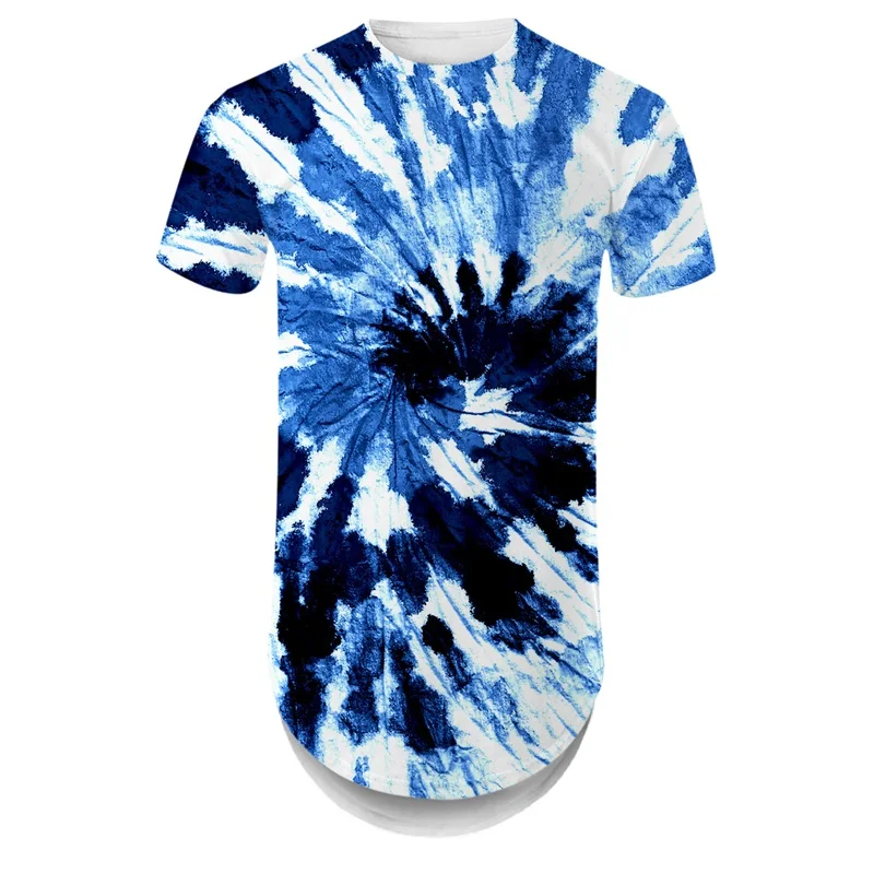 

YFFUSHI New Men's 3D Printing T-shirt Colorful Tie-dye O-Neck Tee Male Summer Personality Fashion Top Casual Streetwear S-3XL