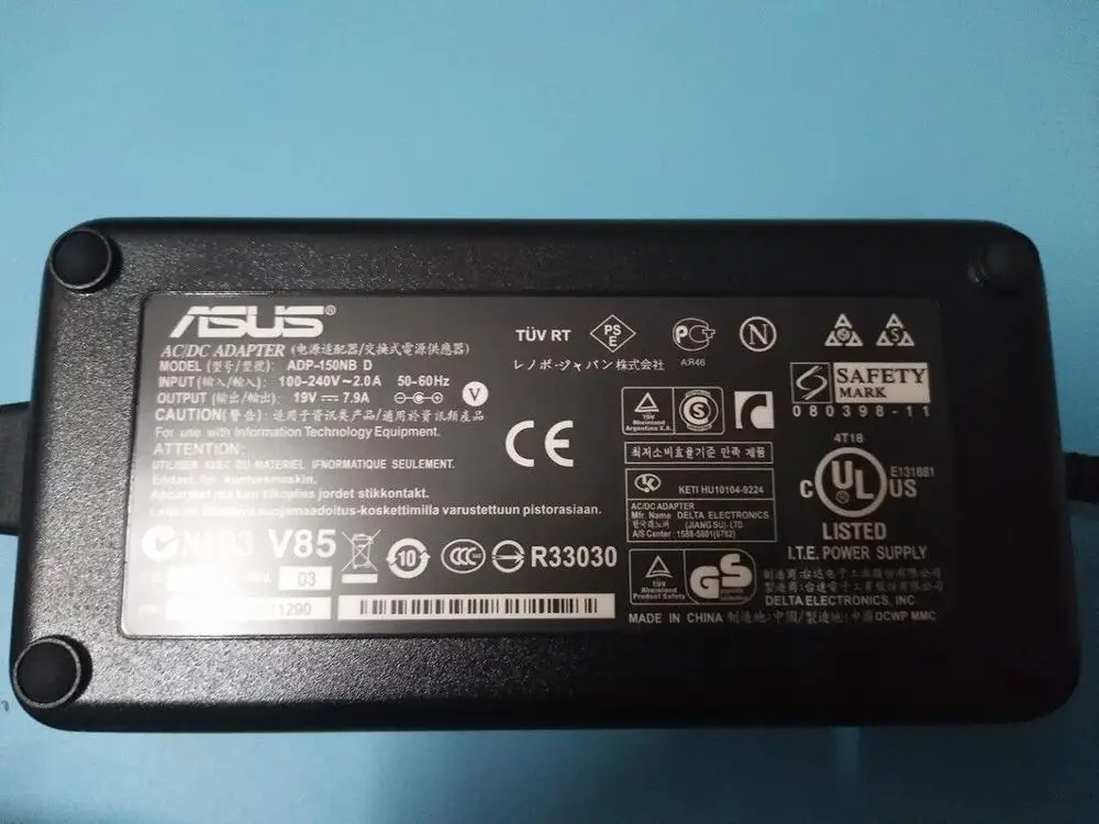 Зарядное устройство для ASUS G74SX-3DE G74SX-TS71 G55V G55VW G750 G55 19 5 V 7.7A 150W G2Sg G72Gx G73Jh G73 G72G |