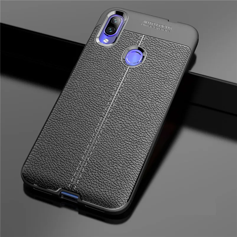 Черный Силиконовый чехол для спортивной камеры Xiao mi Red mi 3 4A 4X5 плюс 6A 7 S2 Go Note 4 5A 5 6 7 Pro mi A1 5X A2 8 Lite 9 SE F1 играть личи кожаный чехол - Цвет: Черный