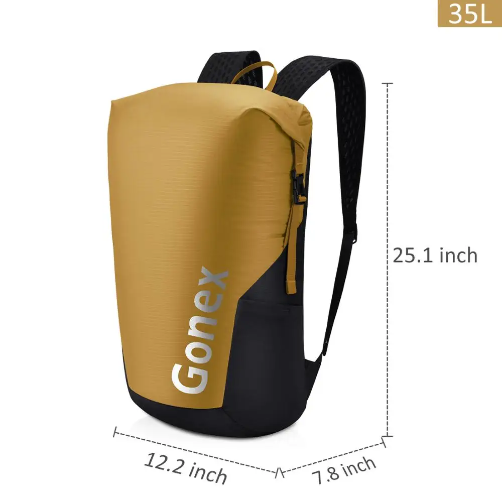 Водонепроницаемый нейлоновый складной рюкзак на плечо Gonex дорожная сумка для
