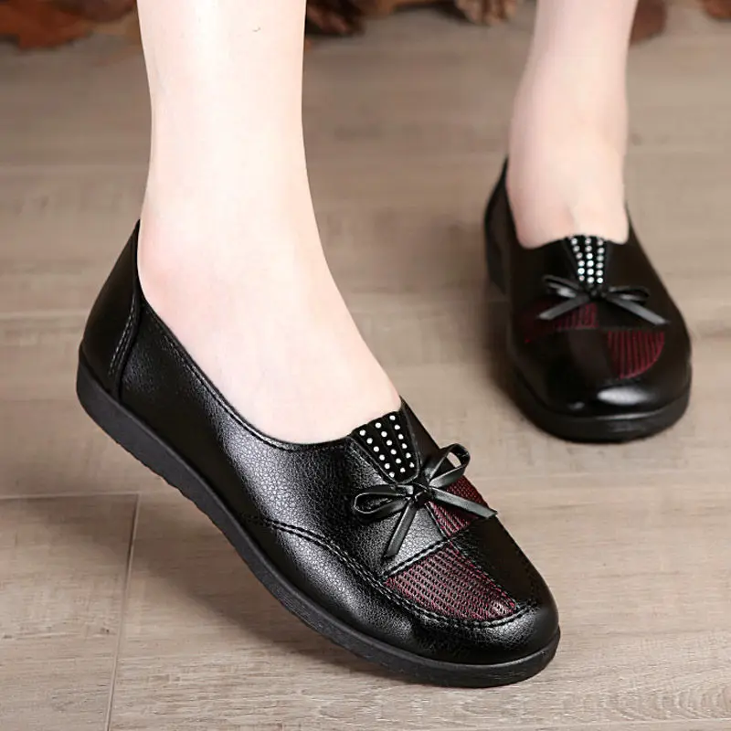 

2020 New AliExpress Popular Casual All-match Shallow Mouth Set Feet Mom Shoes Single Shoes Women