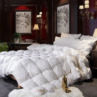 comforter bedding white gray high end natural goose down alternative quilted comforter duvet insert breathable fullqueen size