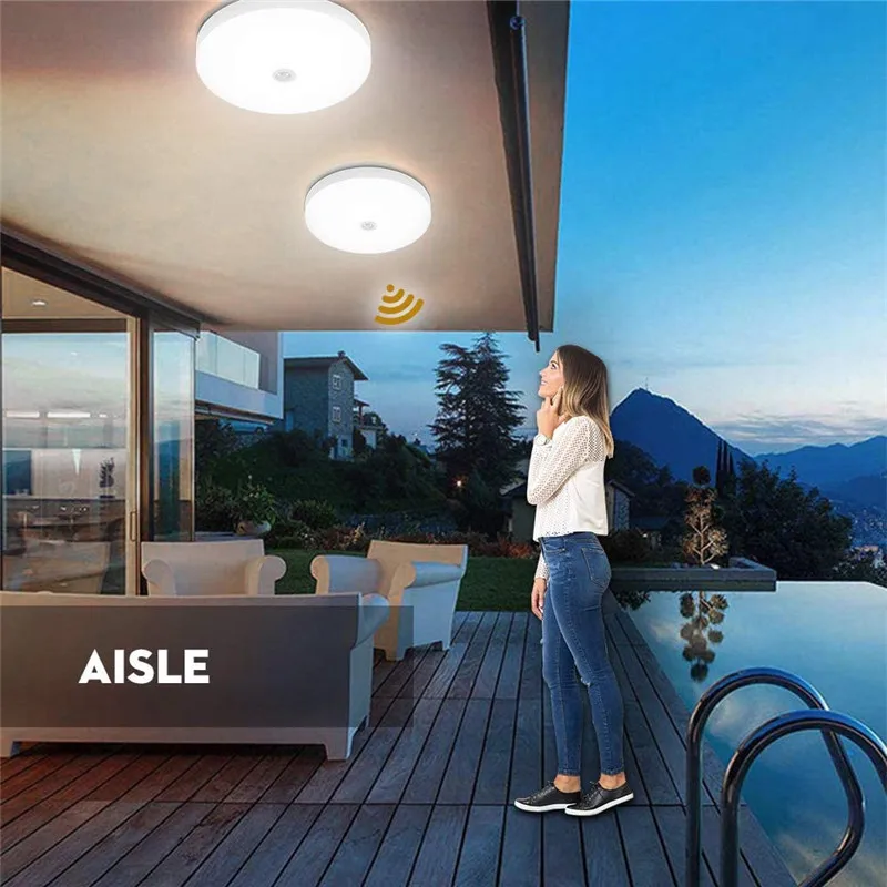 Светодиодная потолочная лампа Bombillas чувствительный ночник с пассивным ИК