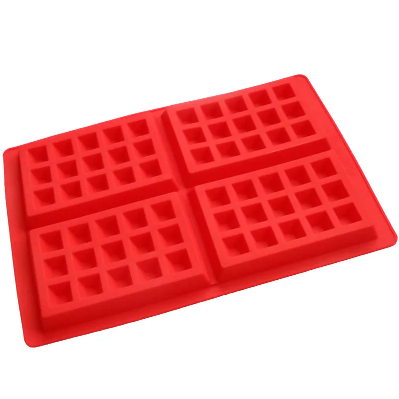 

Безопасная силиконовая форма, 4-полостные вафли, стандартная форма для выпечки, инструменты для готовки, форма для печенья, подарок