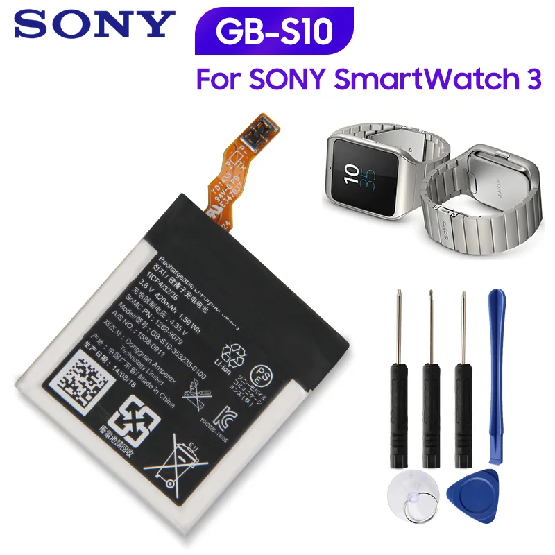 Оригинальная запасная аккумуляторная батарея Sony для SONY SW3 SWR50 420 мАч|Аккумуляторы